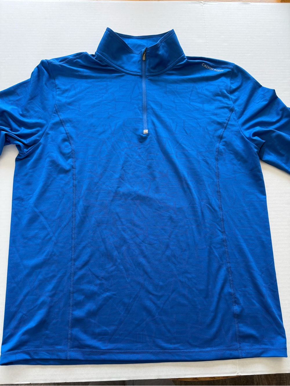 Calvin Klein Men's Royal Blue Quarter-Zip Lightweight Jacket